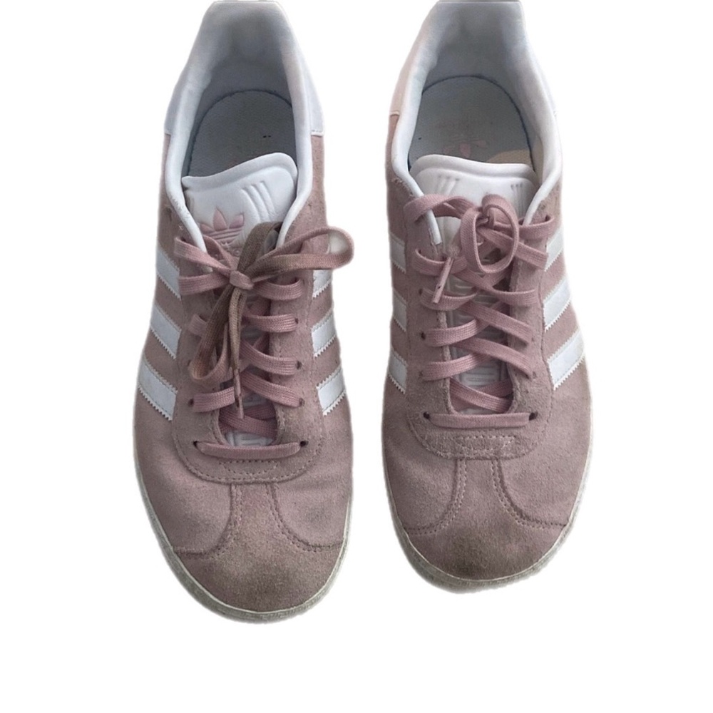 Adidas Gazelle Women's Blush and White Sneakers